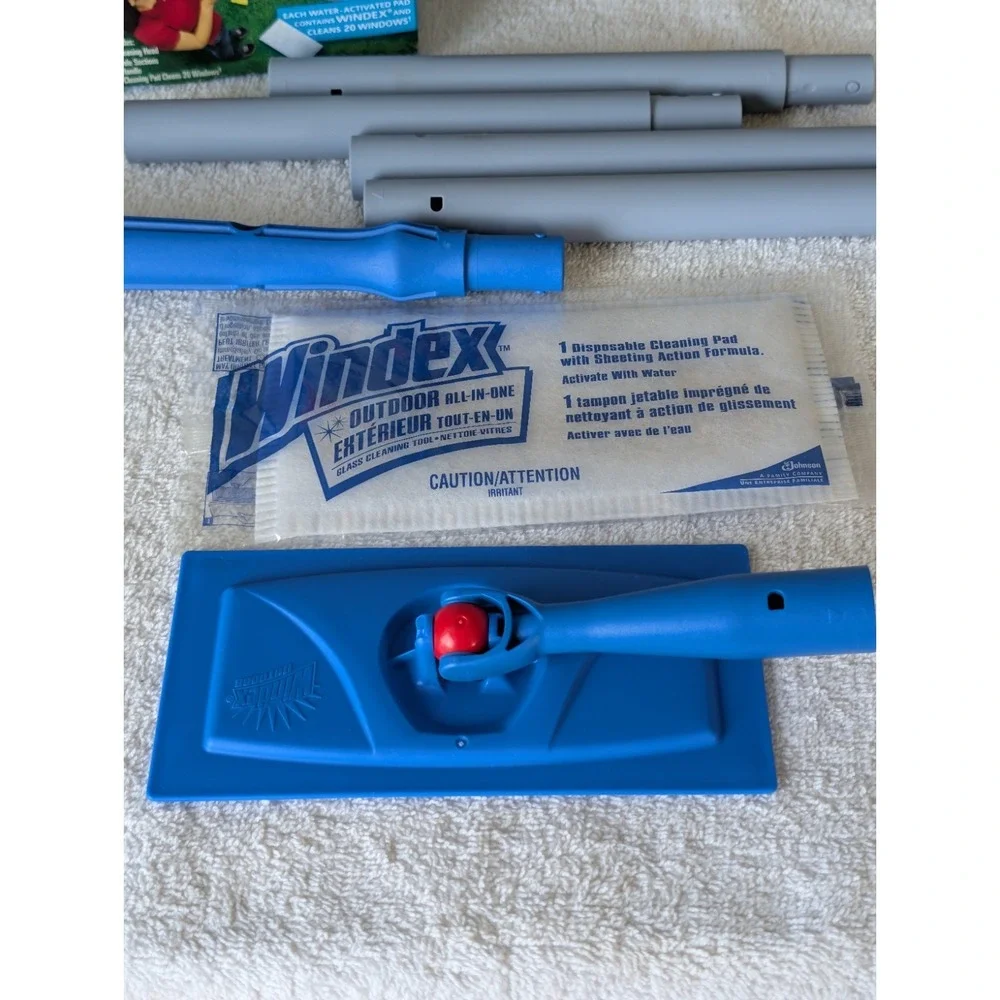 Windex Outdoor All-In-One Glass Cleaning Tool Starter Kit New Open Box